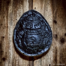 ราหูอมสุริยะ หลวงพ่อเกษม เขมโก ปี 38 เนื้อผงกะลาตาเดียว