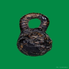 ตะกรุดอาจารย์แน่น  หนังหน้าผากเสือ(ฝักถั่ว) 