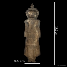 พระแผ่นดุนเงิน ศิลปะนครศรีธรรมราช เนื้อเงิน