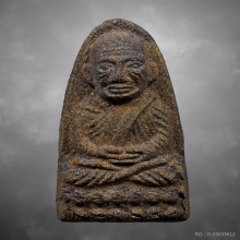 พระหลวงพ่อทวด เนื้อผงใบลาน คุณแม่บุญเรือน วัดอาวุธ ปี 2506