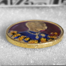 เหรียญ รัชกาลที่ 5 วัดแหลมแค จ.ชลบุรี ปี 36 กะไหล่ทองลงยา