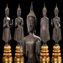 พระบูชาสมัยอยุธยาปางห้ามสมุทร