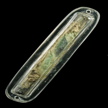 ตะกรุดเนื้อตะกั่วเก่ามาก ยาวเกือบ 4 นิ้ว