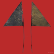 ๙ “ธงขอลาภ 2497” ธงเงินธงทองขอลาภอาจารย์ชุม ไชยคีรี ๙