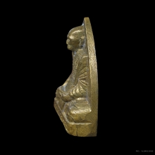 พระรูปเหมือนปั๊ม พิมพ์หลังเตารีด หลวงพ่อพรหม วัดช่องแค