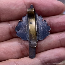 ลป.ทองดำ วัดท่าทอง อุตรดิตถ์ แหนบเงินลงยา3สี ตอกโค๊ด