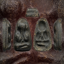 ปิดตาหลวงปู่เฮี้ยง วัดป่าพิมพ์เศียรโตหลังแบบสภาพสวยเดิม