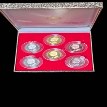 ชุดเหรียญ๒๐บาท ๖รอบ๕ธันวามคม๒๕๔๒ รัชกาลที่๙ หกเหรียญ/ชุด