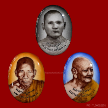 ชุดล็อกเก็ต หลวงปู่คีย์ ,หลวงปู่ผาด ,หลวงปู่หงษ์ ไตรภาคี