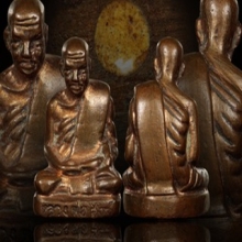 รูปหล่อโบราณหลวงพ่อสงฆ์ จนฺทสโร เนื้อสตางค์แดง