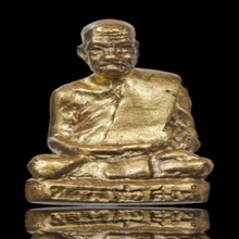 รูปหล่อโบราณหลวงพ่อสงฆ์ จนฺทสโร เนื้อช้อนส้อม