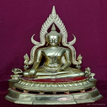 พระบูชาหลวงพ่อพระพุทธชินราช วัดโรงช้าง 9 นิ้ว กะไหล่ทอง 2516