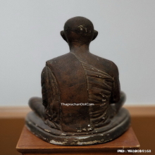 พระบูชา หลวงพ่อขอม วัดไผ่โรงวัว ปี 2505 เนื้อปูนผสมผง