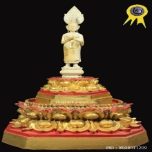 พระบูชางาแกะเก่ายุครัชกาล ปางรำพึงคนเกิดวันศุกร์ แชมป์ที่2 