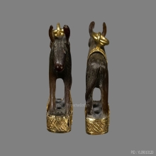 วัวธนู หลวงพ่อน้อย วัดศรีษะทอง แกะจากเขาวัวกระทิง