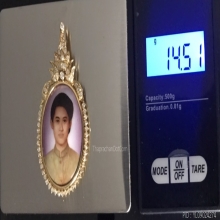 เข็มกลัด สมเด็จพระเทพรัตนราชสุดา เนื้อทองคำฝังเพชรแท้สวยมากๆ