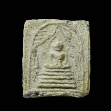 พระสมเด็จแหวกม่านฐาน 5 ชั้น หลวงปู่ชา เนื้อผงผสมว่านดอกพยอม