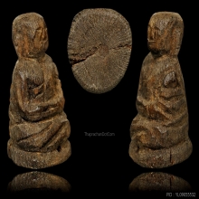 รูปเหมือนหลวงพ่อเงิน เนื้อไม้โพธิ์แกะ เก่าถึงยุค