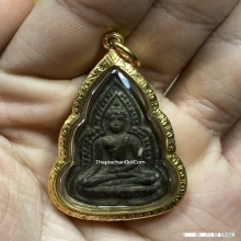 พระพุทธชินราชหลวงพ่อเงิน วัดดอนยายหอม พิมพ์เข่าลอย ปี2485