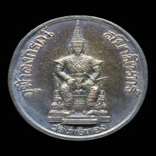 เหรียญรัชกาลที่5ทรงบัลลังก์ พระอาจารย์วราห์ เนื้อเงิน 99.99%