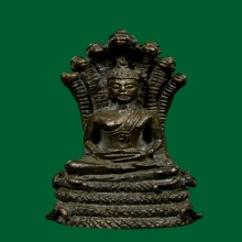 รูปหล่อรุ่นแรก เนื้อนวะโลหะ หลวงพ่อเจ็ดกษัตริย์ หลวงปู่สอ 