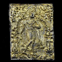 พระลีลา ซุ้มดอกไม้ไหว (ไม้โปร) กรุวัดราชบูรณะ