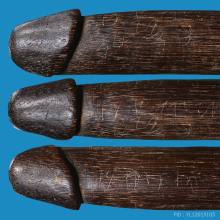 >>>..,ปลัดขิกหลวงพ่อเหลือ วัดสาวชะโงก ศิลป์หัวกระจ่า สวยเดิม