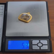 สิงห์หลวงพ่อหอม วัดชากหมาก 2ขวัญ เลี่ยมทองสั่งทำ