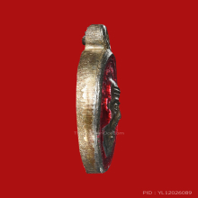 หลวงพ่อทวด  เหรียญเม็ดแตง เนื้อเงินลงยา