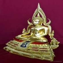 พระบูชาหลวงพ่อพระพุทธชินราช รุ่น ภปร.พุทธนเรศว์ ขนาด 9 นิ้ว