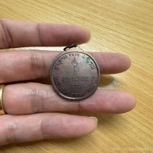 หลวงพ่อเเก้ว วัดช่องลม สมุทรสาคร ปี23 เนื้อทองเเดง