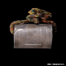 ตะกรุดโลกธาตุหลวงปู่ใจ วัดเสด็จ เนื้อเงิน จ.สมุทรสงคราม