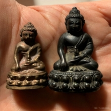 พระกริ่ง (ปู่กริ่ง) เนื้อนวะเข้มๆ