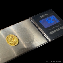 หลวงปู่เจือ วัดกลางบางแก้ว ปี2545 เนื้อทองคำ