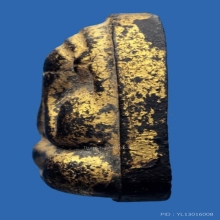 พระปิดตาหลวงปู่เฮี้ยง หลังยันต์เมต มีตะกรุด วัดป่า ชลบุรี