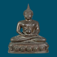 น้ำเต้าทอง วัดชัยมงคล ปี2498 นวโลหะ 3นิ้ว