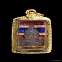 หัวแหวนหลวงพ่อเดิม วัดหนองโพ เนื้อเงินลงยา ปี2482