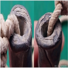 ตะกรุด ลป.ภู วัดดอนรัก เนื้อตะกั่วทุบ ยาว 3.5 นิ้ว