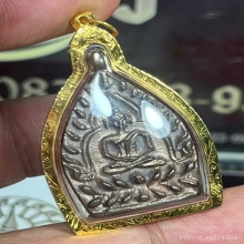 เจ้าสัว 6 วัดกลางบางแก้ว เนื้อนวโลหะ เลี่ยมทองแท้