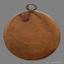 เหรียญรูปไข่หลวงพ่อเดิม วัดหนองโพ พิมพ์ดอกจันทร์ตรง