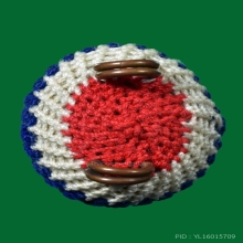 เบี้ยแก้ ลป.เจือ วัดกลางบางแก้ว ถักเชือกลายธงชาติ