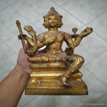 พระพรหม โบสถ์พราหมณ์ ปี 2500 หล่อดินไทย เทปูน