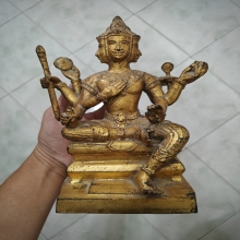 พระพรหม โบสถ์พราหมณ์ ปี 2500 หล่อดินไทย เทปูน