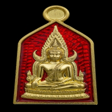 เหรียญห้าเหลี่ยมพระพุทธชินราช พระอัฏฐารส ทองคำลงยาพ.ศ. 2563