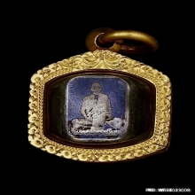 หลวงพ่อเดิม หัวแหวนเนื้อเงินลงถม จารย์ยันต์พุฒซ้อน หัวกลับ