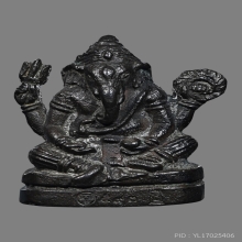 พระพิฆเนศ รุ่นทรงยกฉัตร เนื้อนวโลหะ พ.ศ. 2536