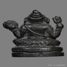 พระพิฆเนศ รุ่นทรงยกฉัตร เนื้อนวโลหะ พ.ศ. 2536