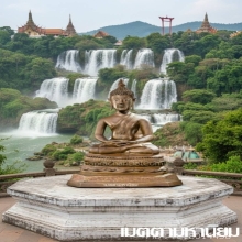 พระพุทธรูปรัชกาลปางสมาธิเพ็ชร เกศบัวตูมหล่อหนาบัวเด้งดินเต็ม