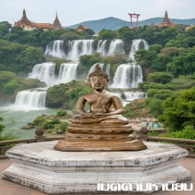 พระพุทธรูปรัชกาลปางสมาธิเพ็ชร เกศบัวตูมหล่อหนาบัวเด้งดินเต็ม