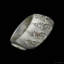 แหวนมหายันต์เก้ายอด หลวงปู่หมุน เนื้อเงิน ปี2553